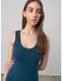 VAMP 70030-183, Γυναικείο Καλοκαιρινό Φόρεμα με φαρδιά τιράντα, BLUE MARINE